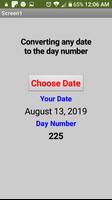 Converting any date to the day number poster