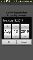 Converting any date to the day number syot layar 1