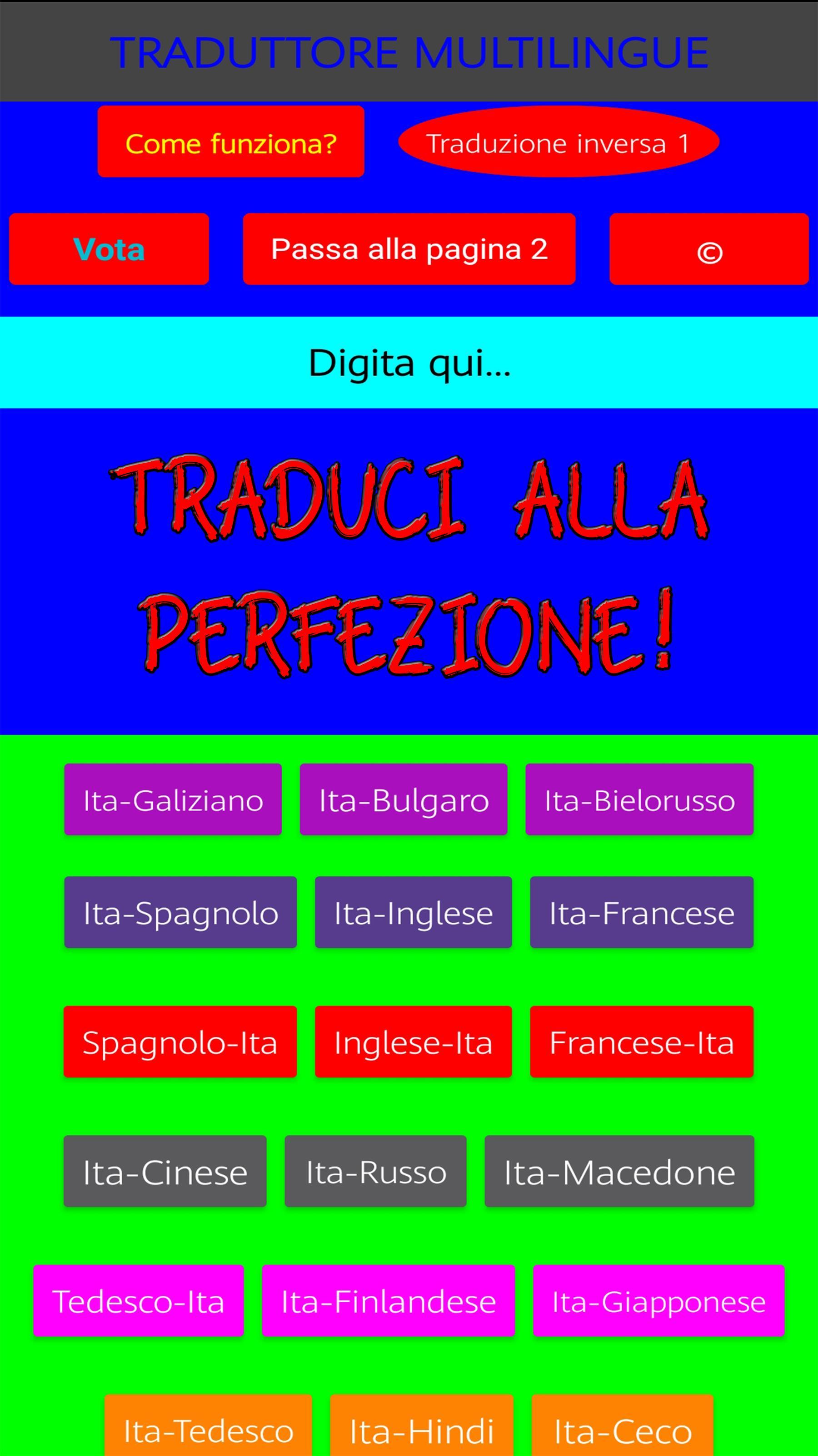 SCARICA TRADUTTORE MULTILINGUE DA