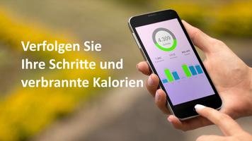 Wandern Schrittzähler Diät Plakat