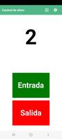 Control de aforo y accesos Cartaz