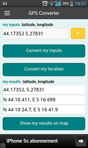 GPS coordinates converter for Android - APK Download