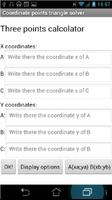 Coordinate triangle solve Lite Ekran Görüntüsü 1