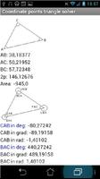 Coordinate triangle solve Lite Ekran Görüntüsü 2