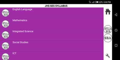 Poster GES JHS Syllabus + SBA