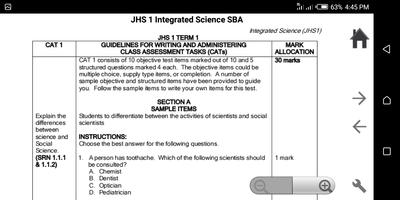 GES JHS Syllabus + SBA تصوير الشاشة 3