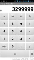 Easy calculator with percent Affiche