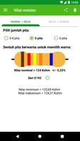 Perhitungan resistor syot layar 1