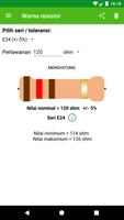 Perhitungan warna resistor penulis hantaran