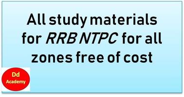 Poster Railway NTPC Course [DD Academy]