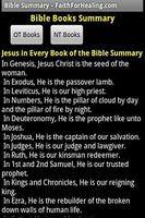 Bible Summary-poster