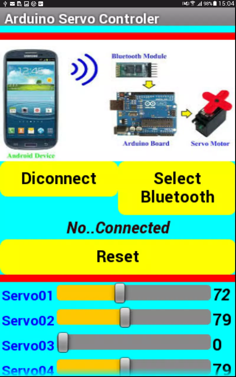 Arduino Bluetooth Multi Servo Control Apk For Android Download