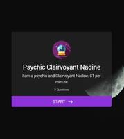 Psychic Clairvoyant Nadine Plakat