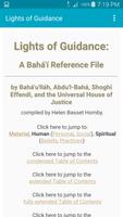 Bahá’í, Lights of Guidance 海报
