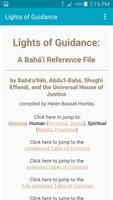 Bahá’í, Lights of Guidance poster