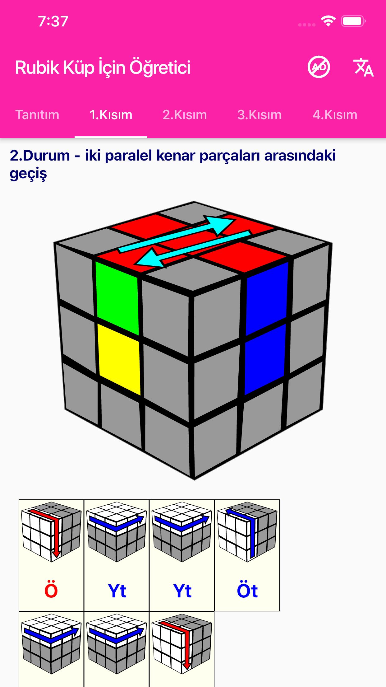 Android İndirme için Rubik Küp İçin Öğretici APK
