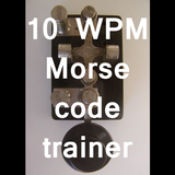 10 WPM CW Morse code trainer icône