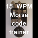 15 WPM CW Morse code trainer APK