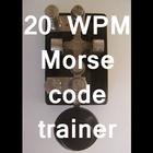 20 WPM CW Morse code trainer icon