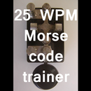 25 WPM CW Morse code trainer APK