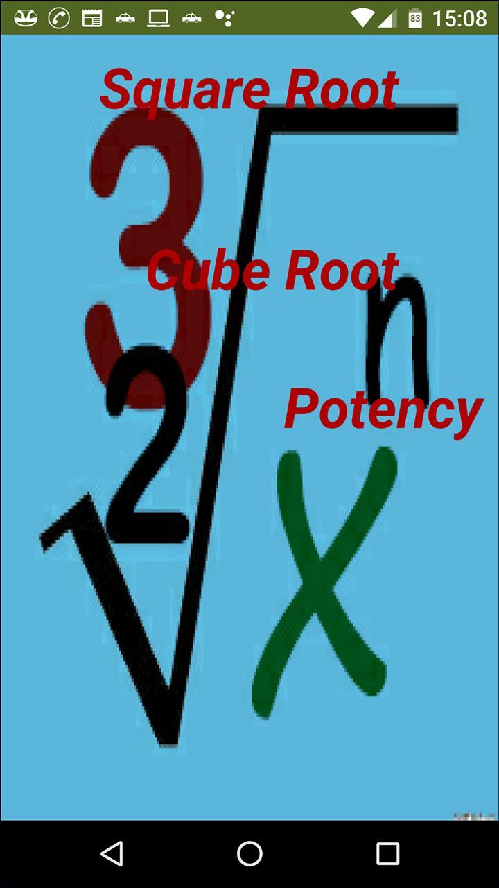 Square Root, Cube Root and Potency for Android - APK Download