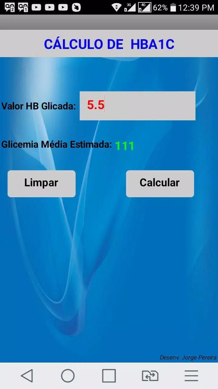 Descarga de APK de CALCULO DE HEMOGLOBINA GLICADA para Android