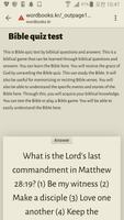 Bible quiz test by biblical questions and answers captura de pantalla 2