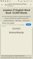 برنامه‌نما Learn Croatian to English Word Book عکس از صفحه