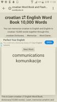 برنامه‌نما Learn Croatian to English Word Book عکس از صفحه