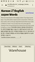 Learn Korean to English Word Book Affiche