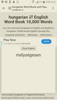 Learn Hungarian to English Word Book screenshot 1