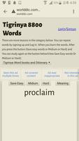 Learn Tigrinya  to English Word Book capture d'écran 2