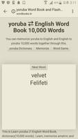 Learn Yoruba to English Word Book Affiche