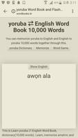 Learn Yoruba to English Word Book скриншот 1