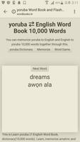 Learn Yoruba to English Word Book captura de pantalla 2