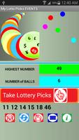 My Lotto Picks EVENTS تصوير الشاشة 3