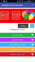 Weekday Date Calculator Plakat