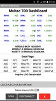 Multec 700 Dashboard Scanner capture d'écran 1