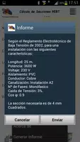 REBT Cálculo de Secciones ảnh chụp màn hình 4