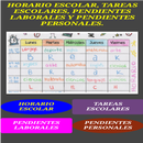 HORARIO ESCOLAR y TAREAS QUE DEJEN EN CADA MATERIA APK