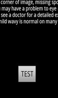 Eye retina test पोस्टर