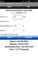 Accident Recon Calculator Demo 截图 2