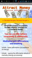 Poster Attract Money Affirmations - L