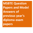 MSBTE Model Answers and Questi-icoon