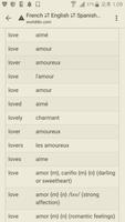 English to French, Spanish Dictionary screenshot 1
