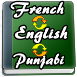 English to French, Punjabi Dictionary icône
