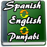 English to Spanish, Punjabi Dictionary icône