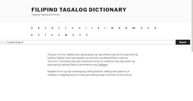 Filipino Tagalog Diksyunari capture d'écran 1