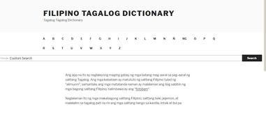 Filipino Tagalog Diksyunari screenshot 1