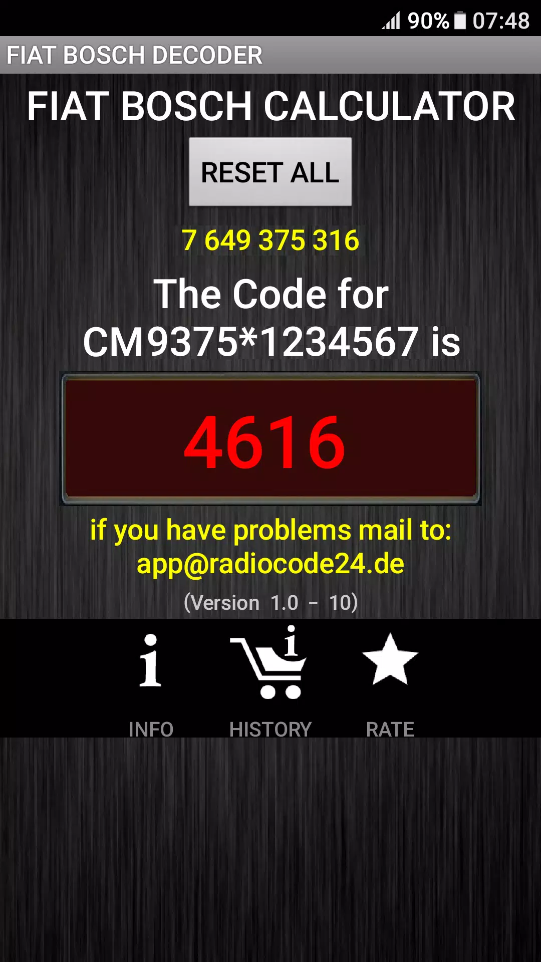 Radio Code FITS Bosch Fiat APK for Android Download